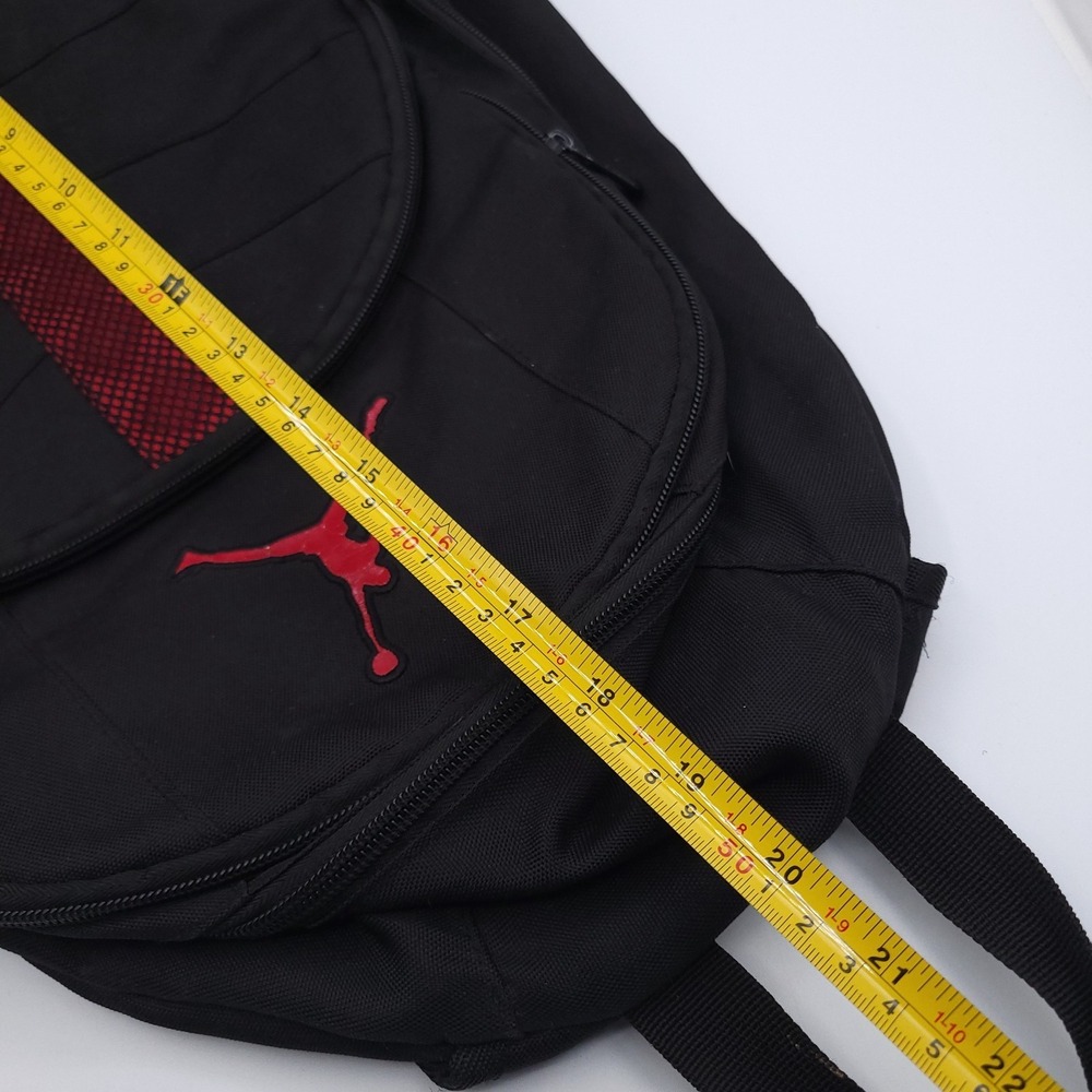 Air Jordan Jumpman Backpack Large Size Black with Red Jumpman Shoulder Straps - Picture 11 of 12